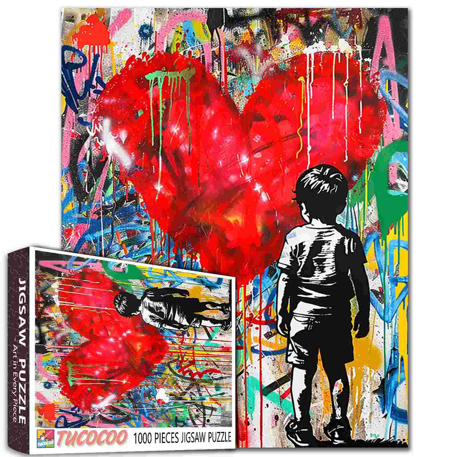 tucocoo-boy-heart-graffiti-puzzle-1000-teile-bunt image 1
