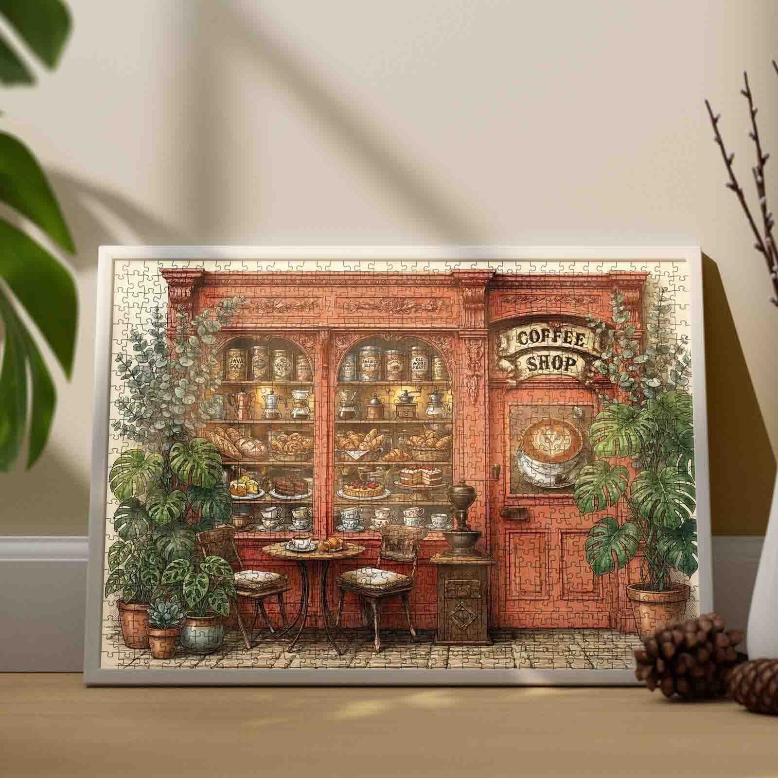 tucocoo-vintage-botanical-coffee-shop-puzzle-1000-teile-caf image 3