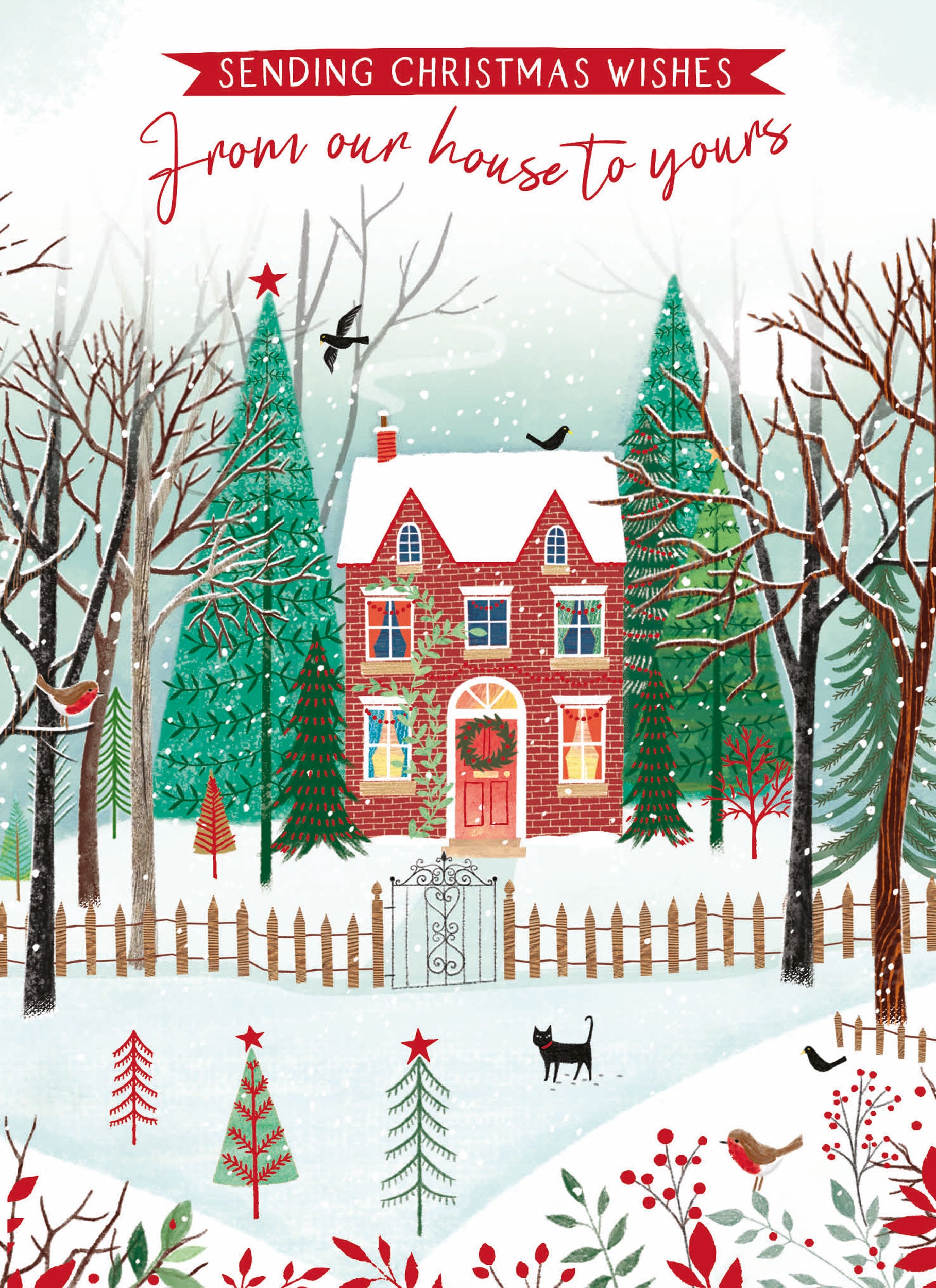 otter-house-our-house-to-your-house-weihnachtskarte-waldhaus image 1