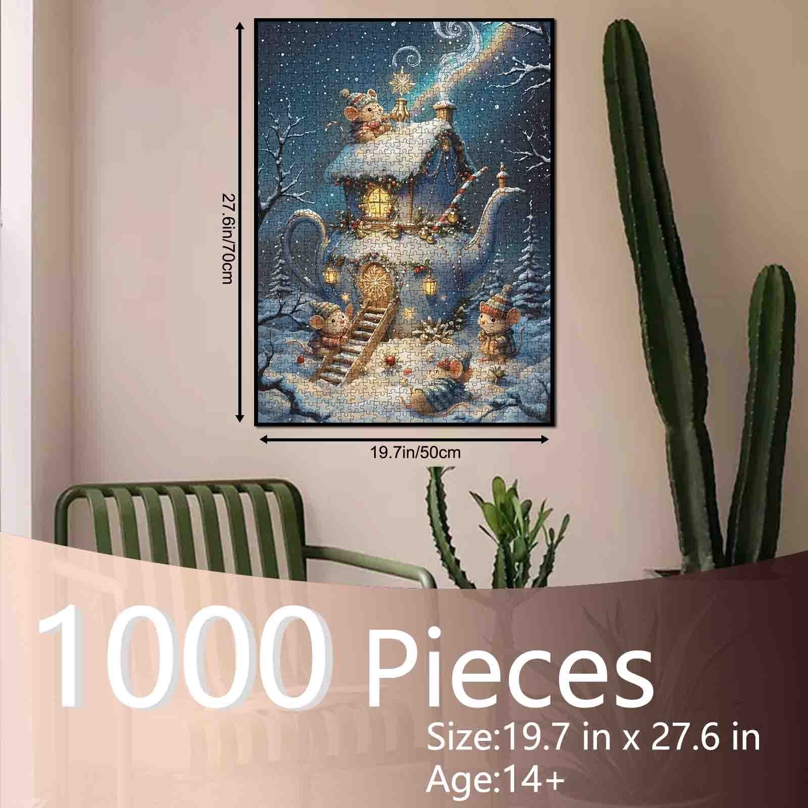tucocoo-winter-teapot-mouse-house-puzzle-1000-teile-weihnachten image 5