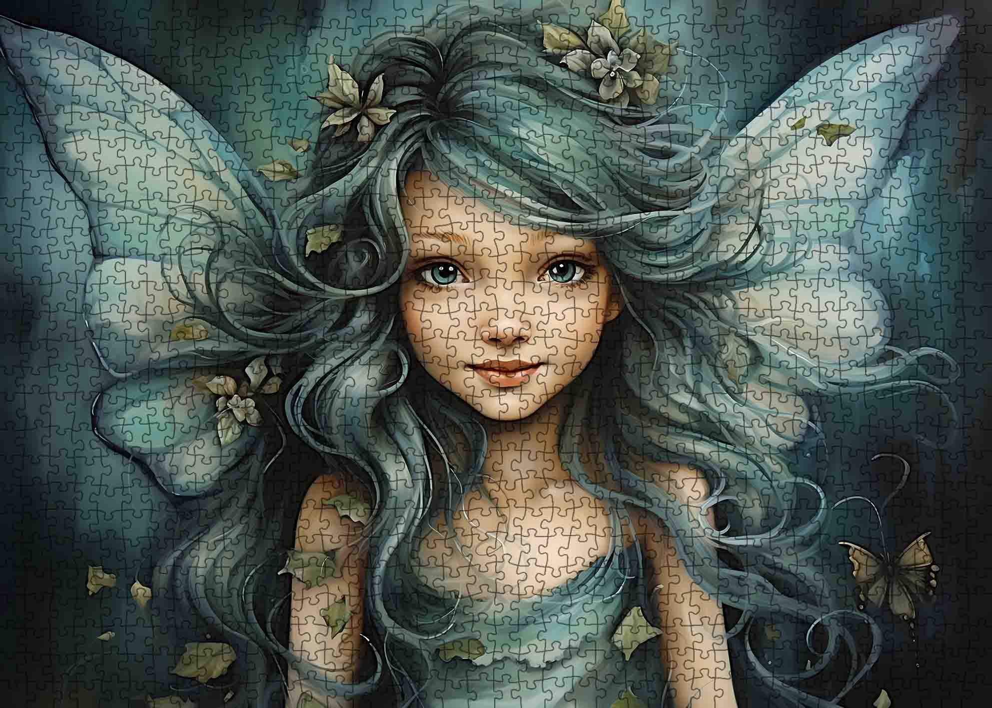 tucocoo-jigsaw-puzzles-fee-t-rkise-haare-puzzle-1000-teile-wald image 2