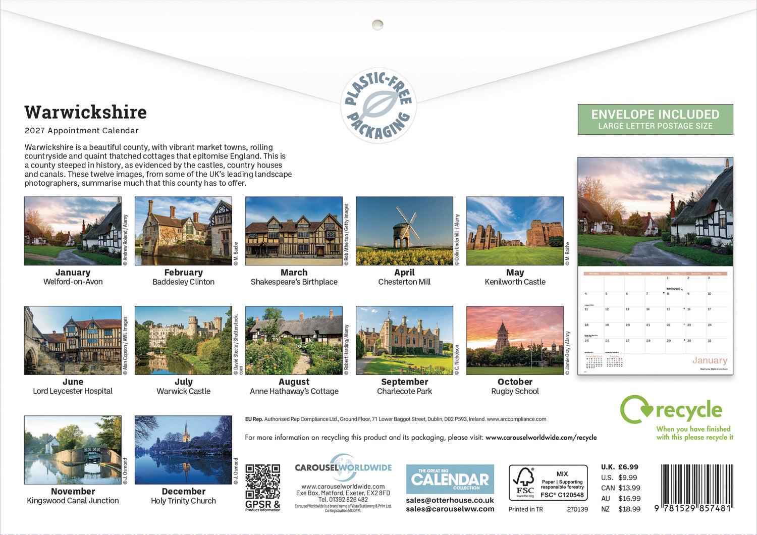 otter-house-warwickshire-a4-kalender-2027-wandkalender image 2