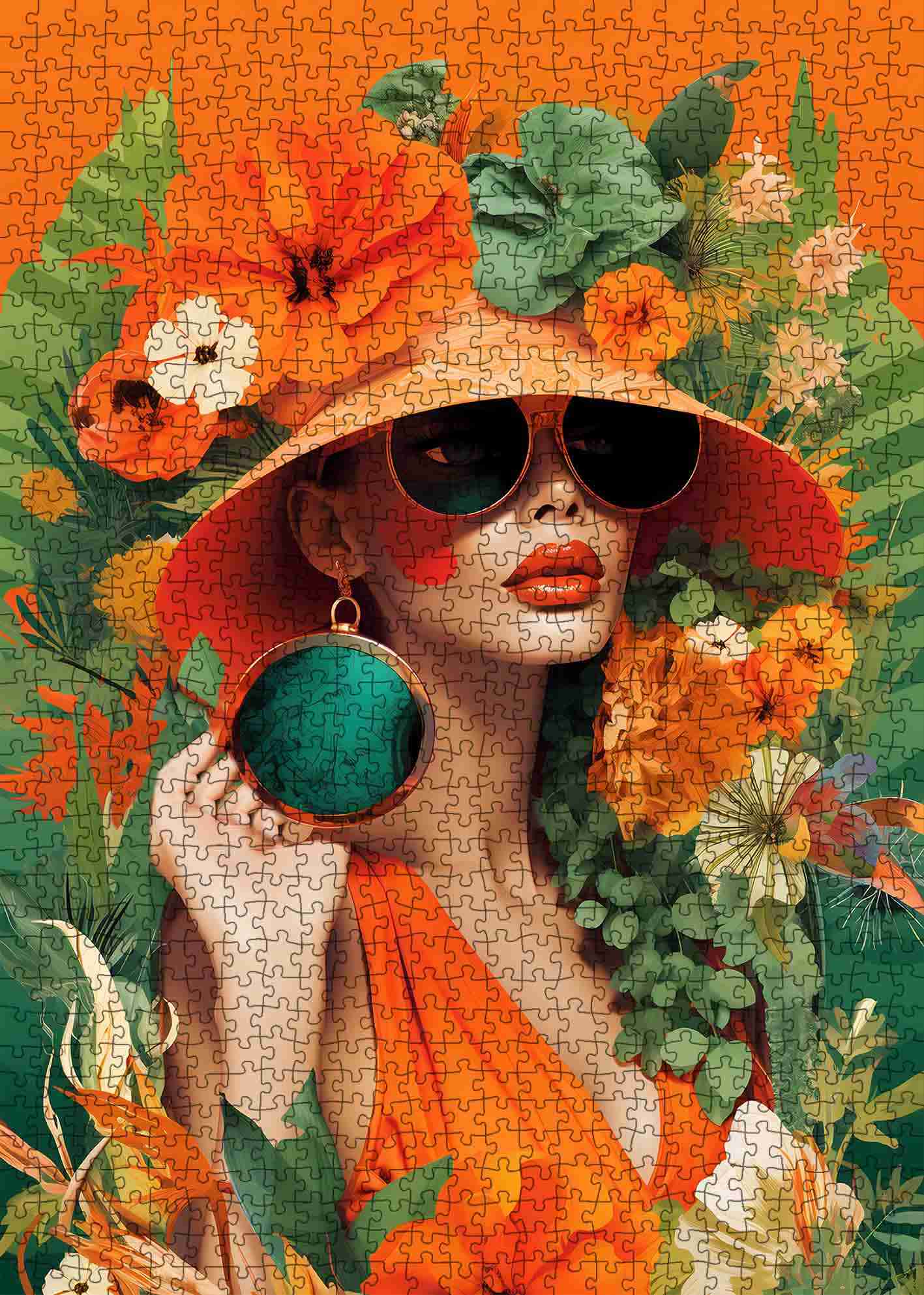 tucocoo-girl-in-flower-hat-puzzle-1000-teile-blumenhut image 2