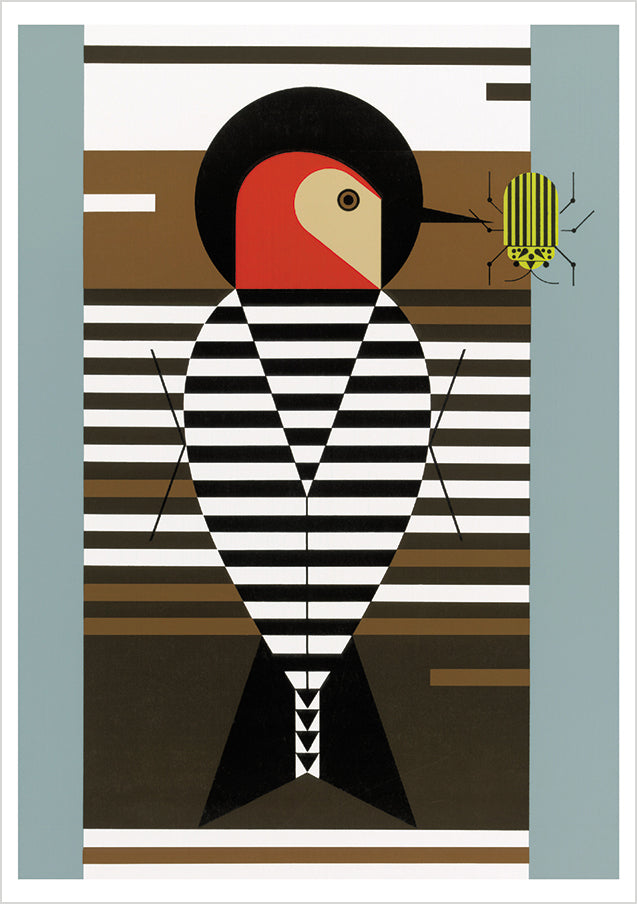 pomegranate-charley-harper-woodpeckers-kartenset-10-karten image 2