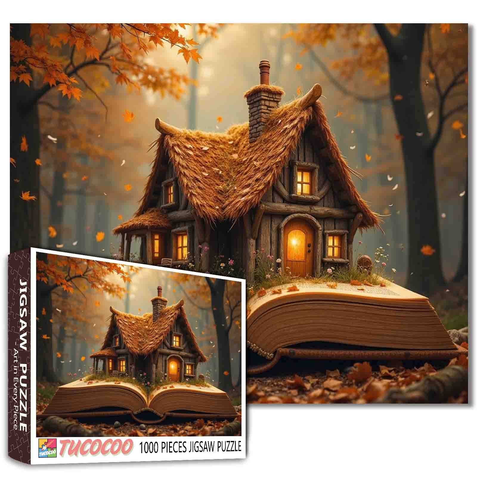 tucocoo-jigsaw-puzzles-herbst-cottage-puzzle-1000-teile image 1