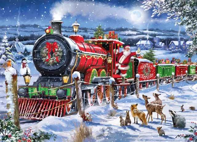 otter-house-christmas-express-adventspuzzle-1000-teile-weihnachten image 1