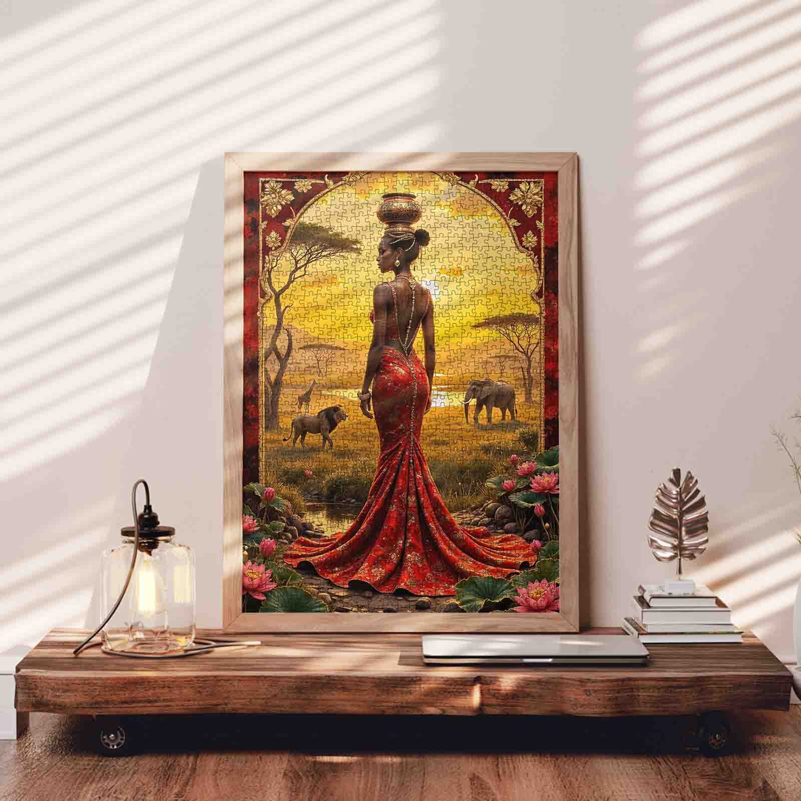 tucocoo-african-sunset-queen-puzzle-1000-teile-savanne image 3