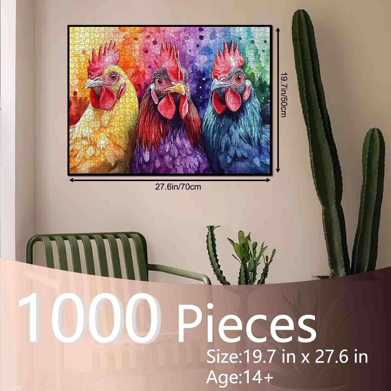 tucocoo-watercolor-h-hner-puzzle-1000-teile-tiere image 5
