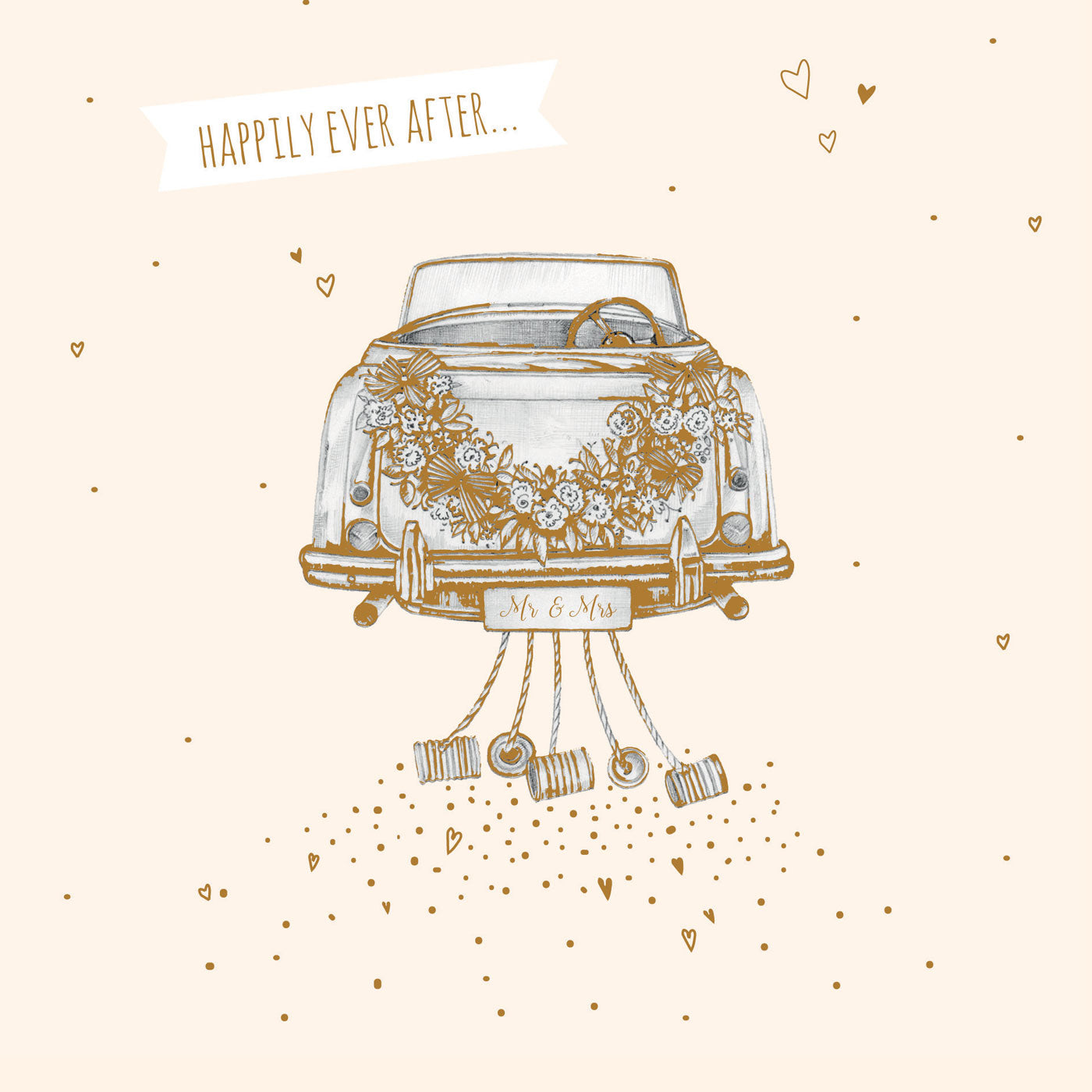 otter-house-wedding-car-hochzeitskarte-anne-mortimer image 1