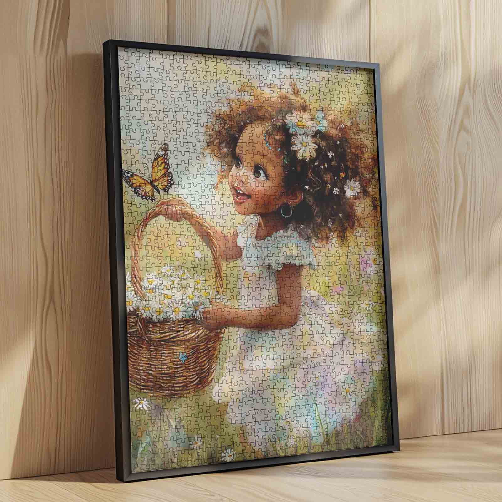 tucocoo-daisy-girl-with-butterfly-puzzle-1000-teile-wiese image 4