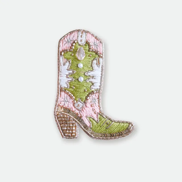 all-the-ways-to-say-santiag-brosche-cowboystiefel-70mm image 1
