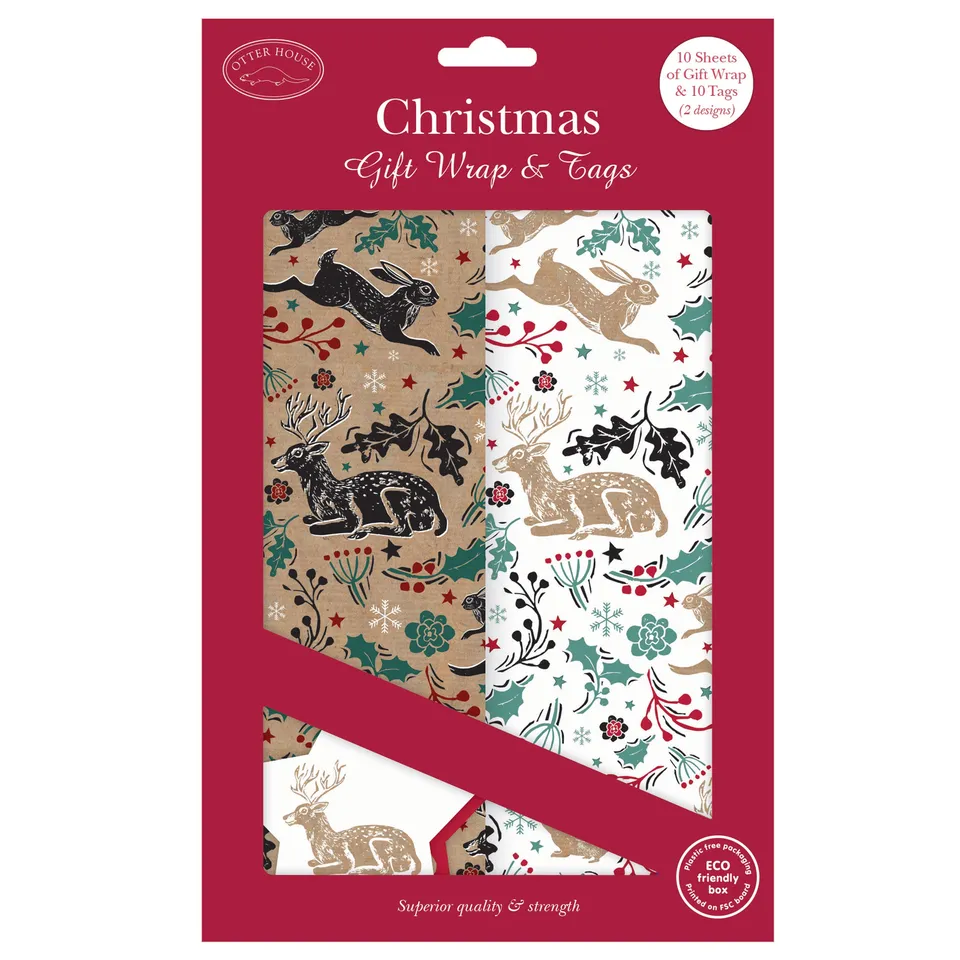 otter-house-stag-hare-geschenkpapier-hirsch-10-b-gen-tags image 1