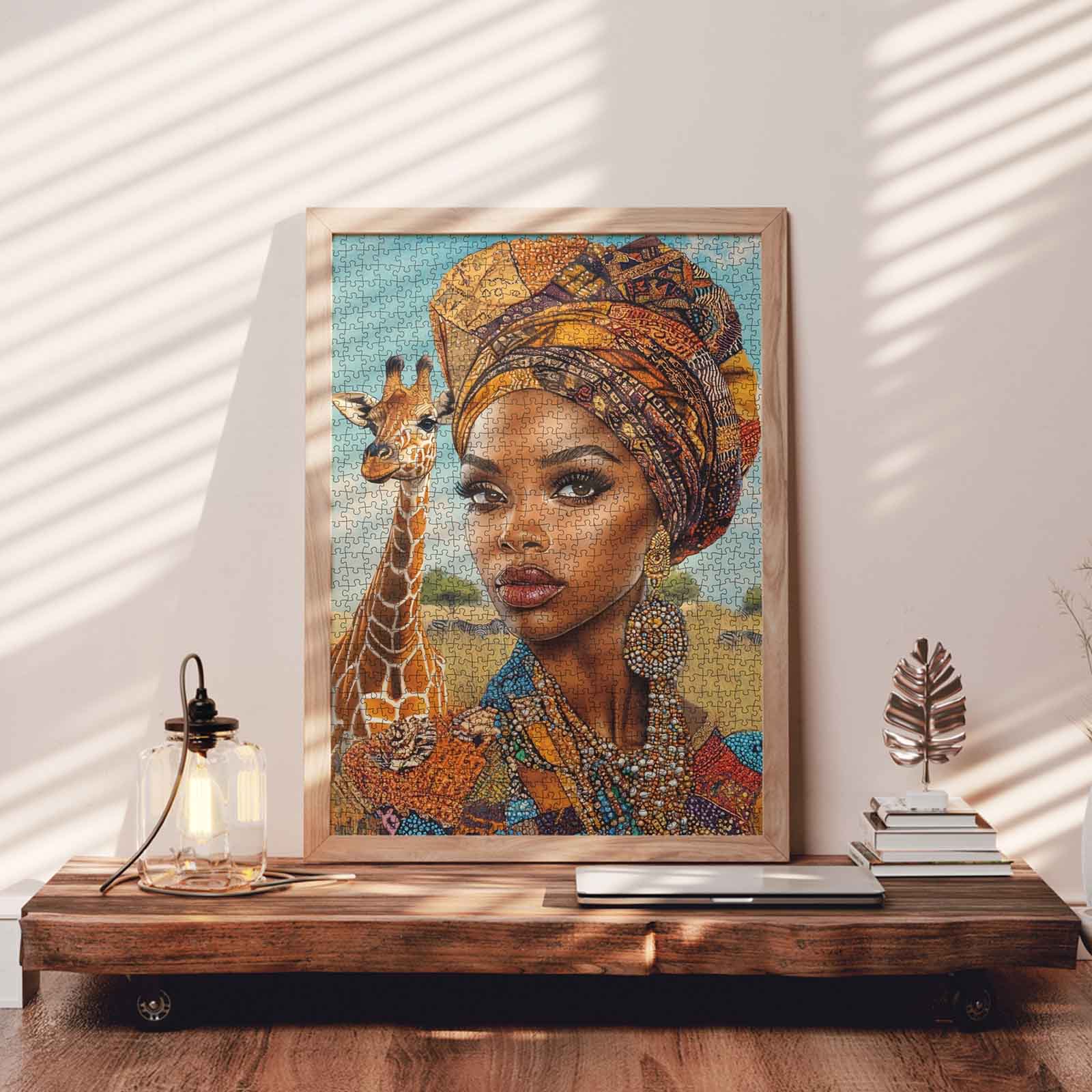 tucocoo-african-beauty-giraffe-puzzle-1000-teile-frau image 3