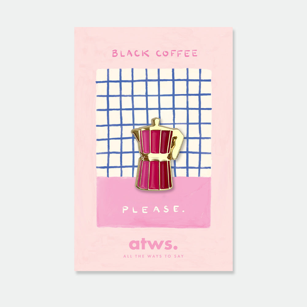 all-the-ways-to-say-pink-coffee-pin-anstecker-emaille-gold image 1