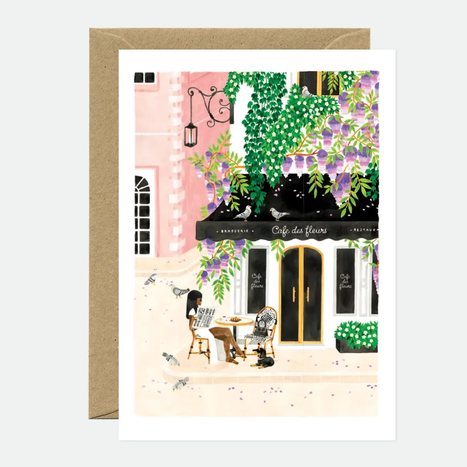all-the-ways-to-say-greeting-cards-paris-gru-karte-a6-caf-motiv image 1