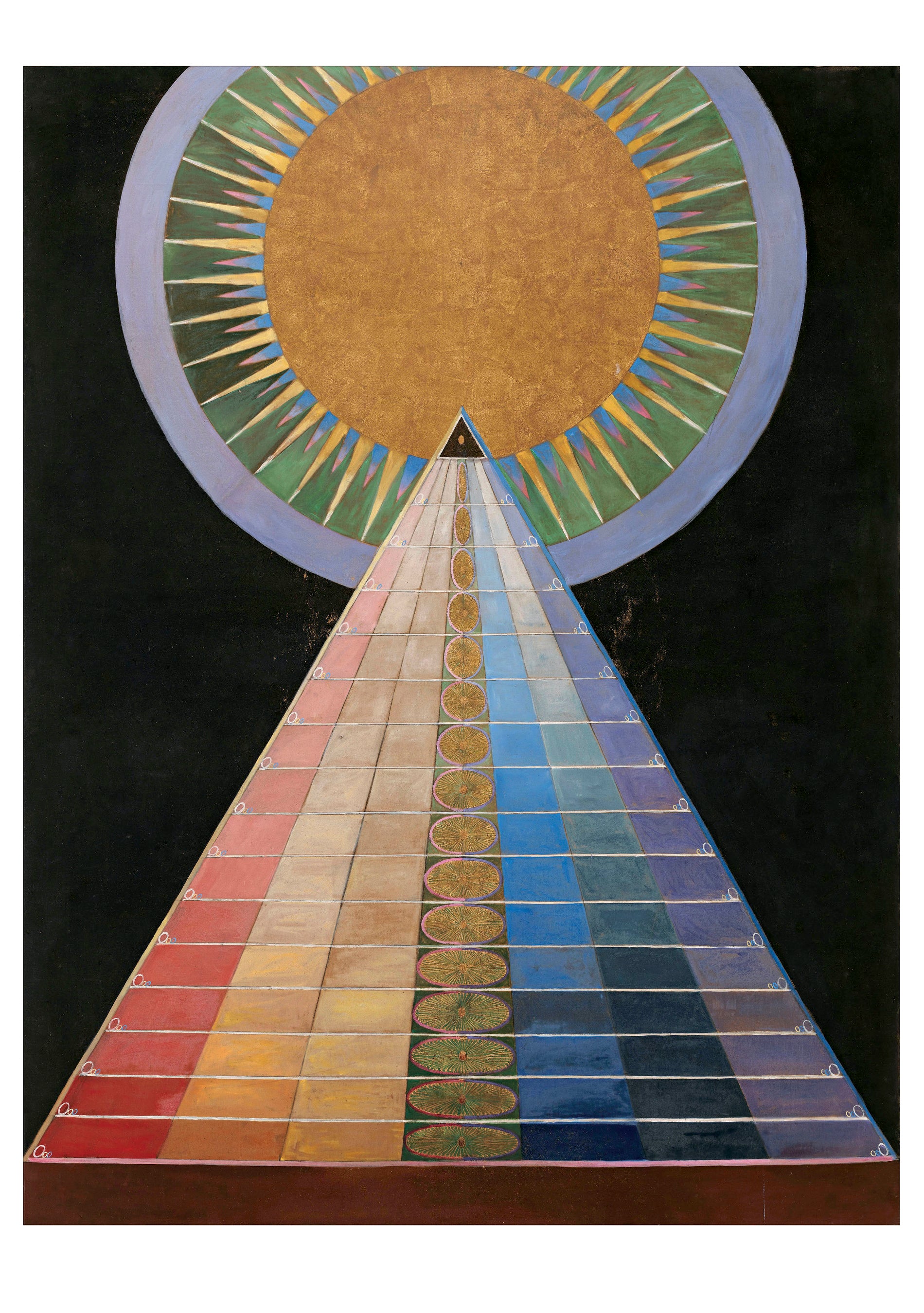 pomegranate-hilma-af-klint-altarpiece-no-1-blanko-klappkarte-einzelkarte image 1