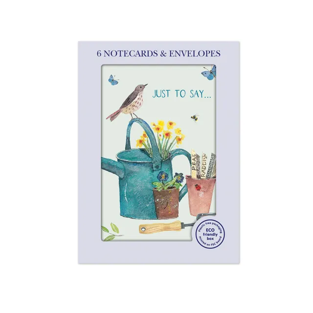 otter-house-watering-can-bird-notizkarten-6er-set-mini image 1