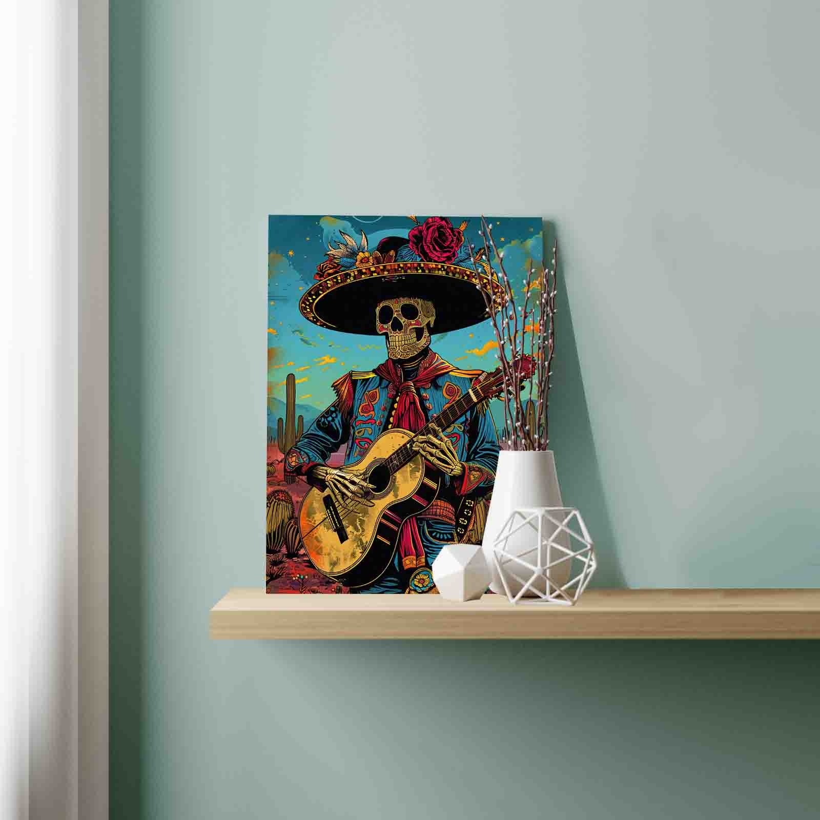 tucocoo-skeleton-mariachi-desert-malen-nach-zahlen-halloween image 3