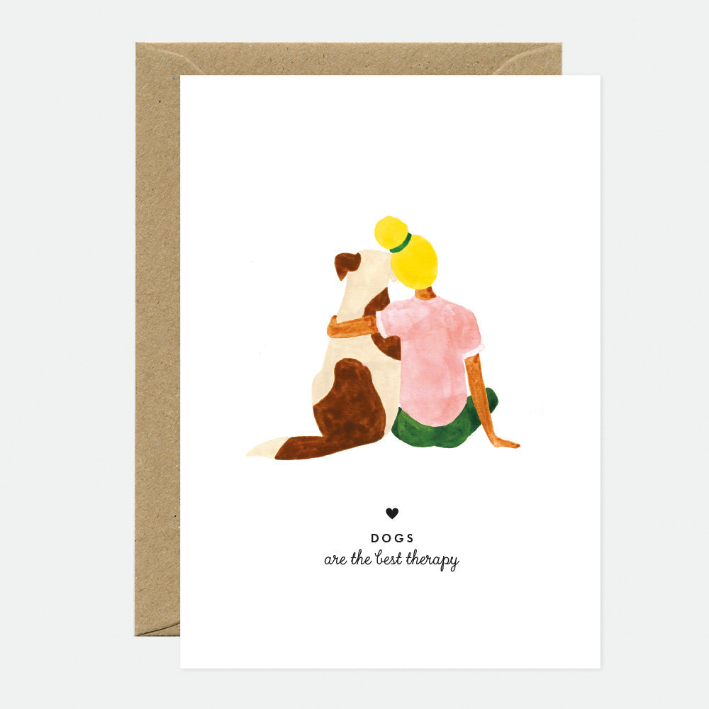 all-the-ways-to-say-dog-therapy-gru-karte-a6-hundemotiv image 1