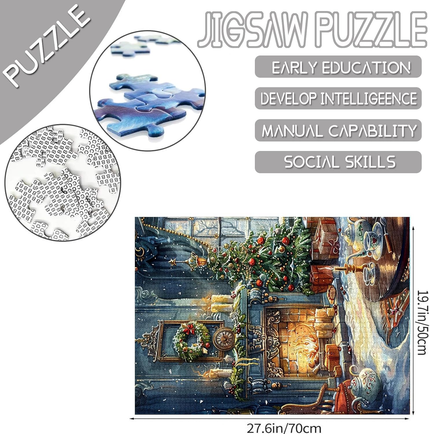 tucocoo-jigsaw-puzzles-fireplace-on-christmas-eve-puzzle-1000-teile image 4