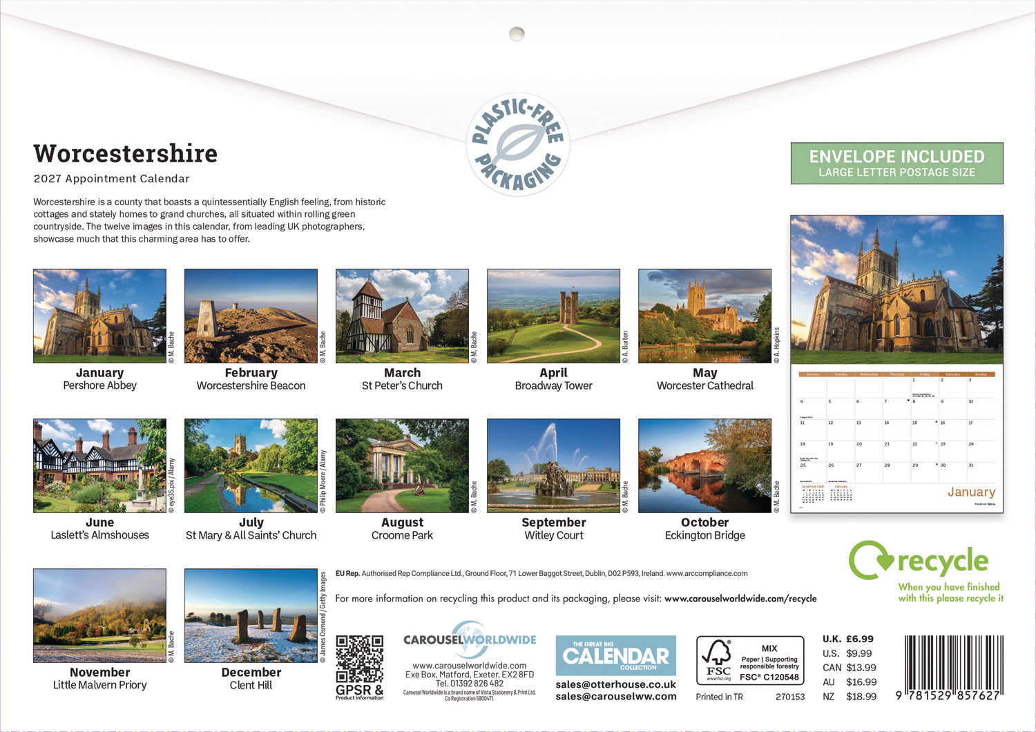 otter-house-worcestershire-a4-kalender-2027-wandkalender-regional image 2
