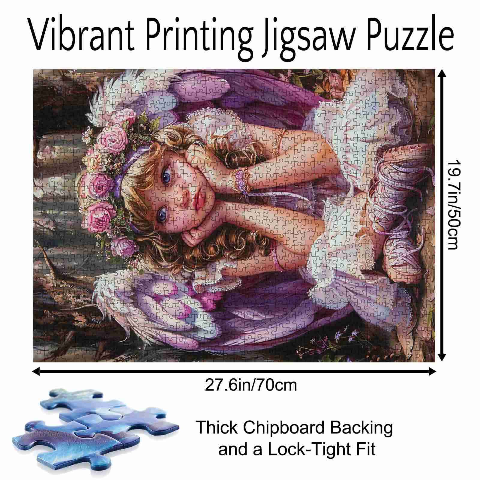 tucocoo-jigsaw-fairy-girl-puzzle-1000-teile-blumenkranz image 5
