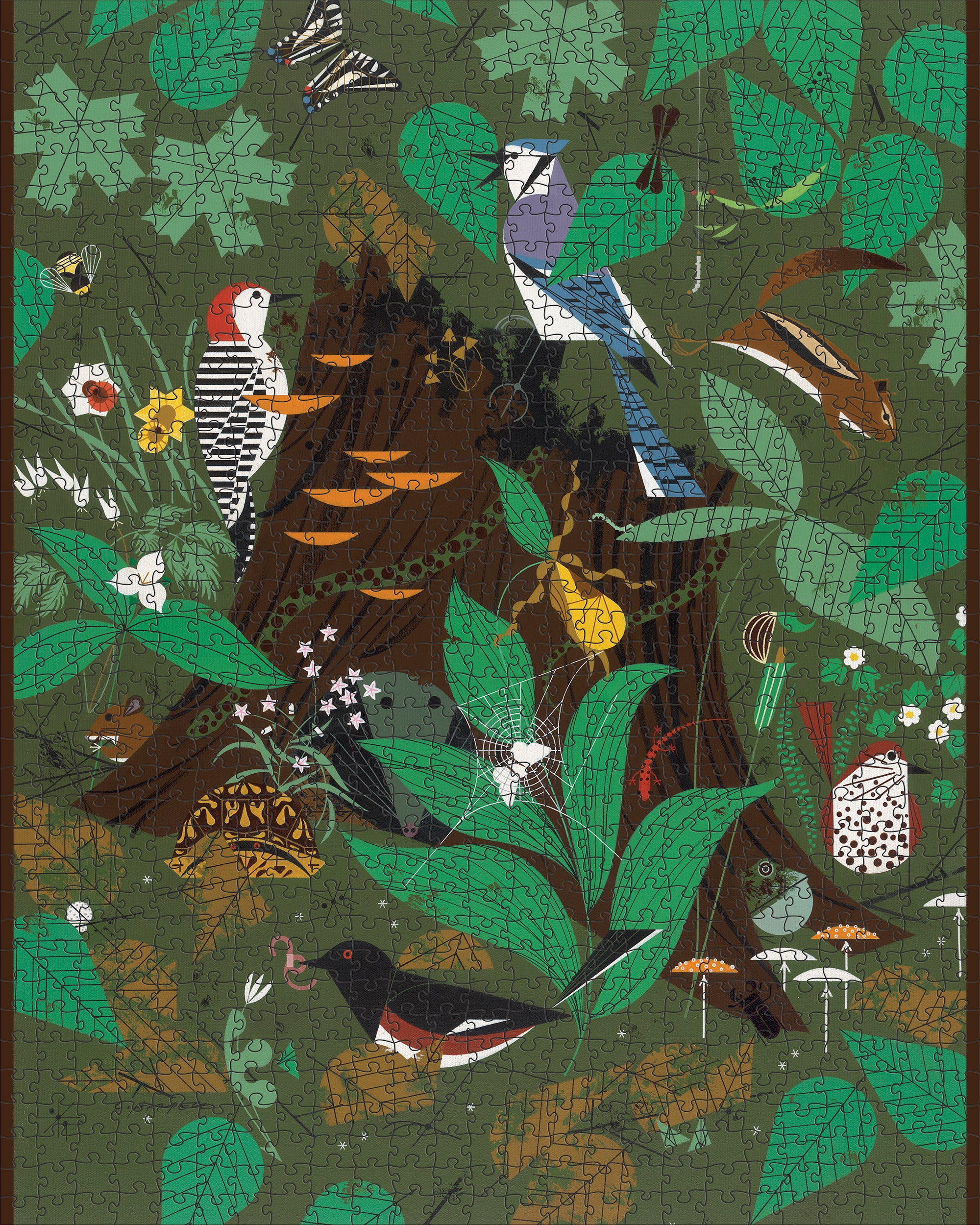 pomegranate-woodland-wonders-puzzle-1000-teile-waldtiere image 2