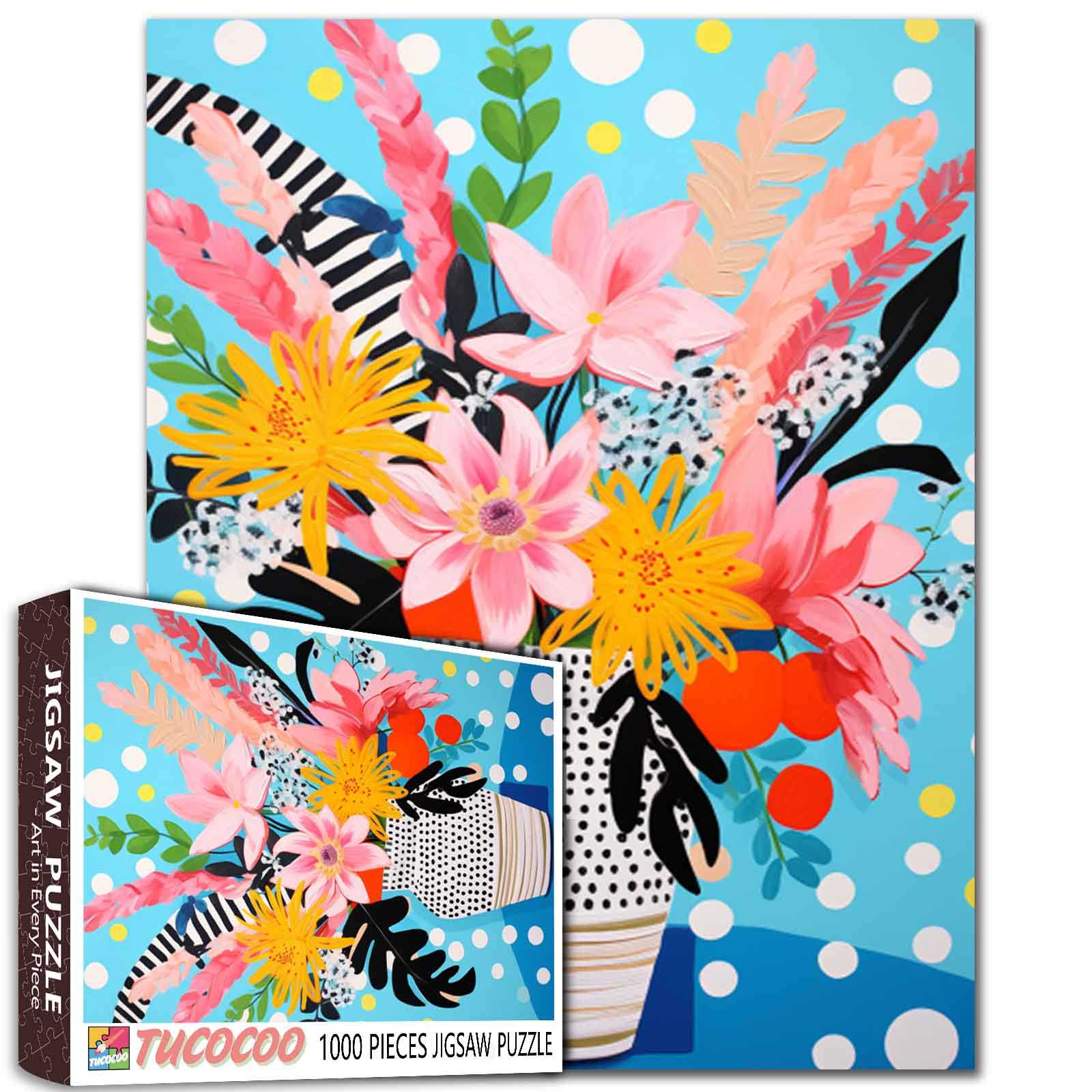 tucocoo-bright-garden-blooms-puzzle-1000-teile-gartenblumen image 1