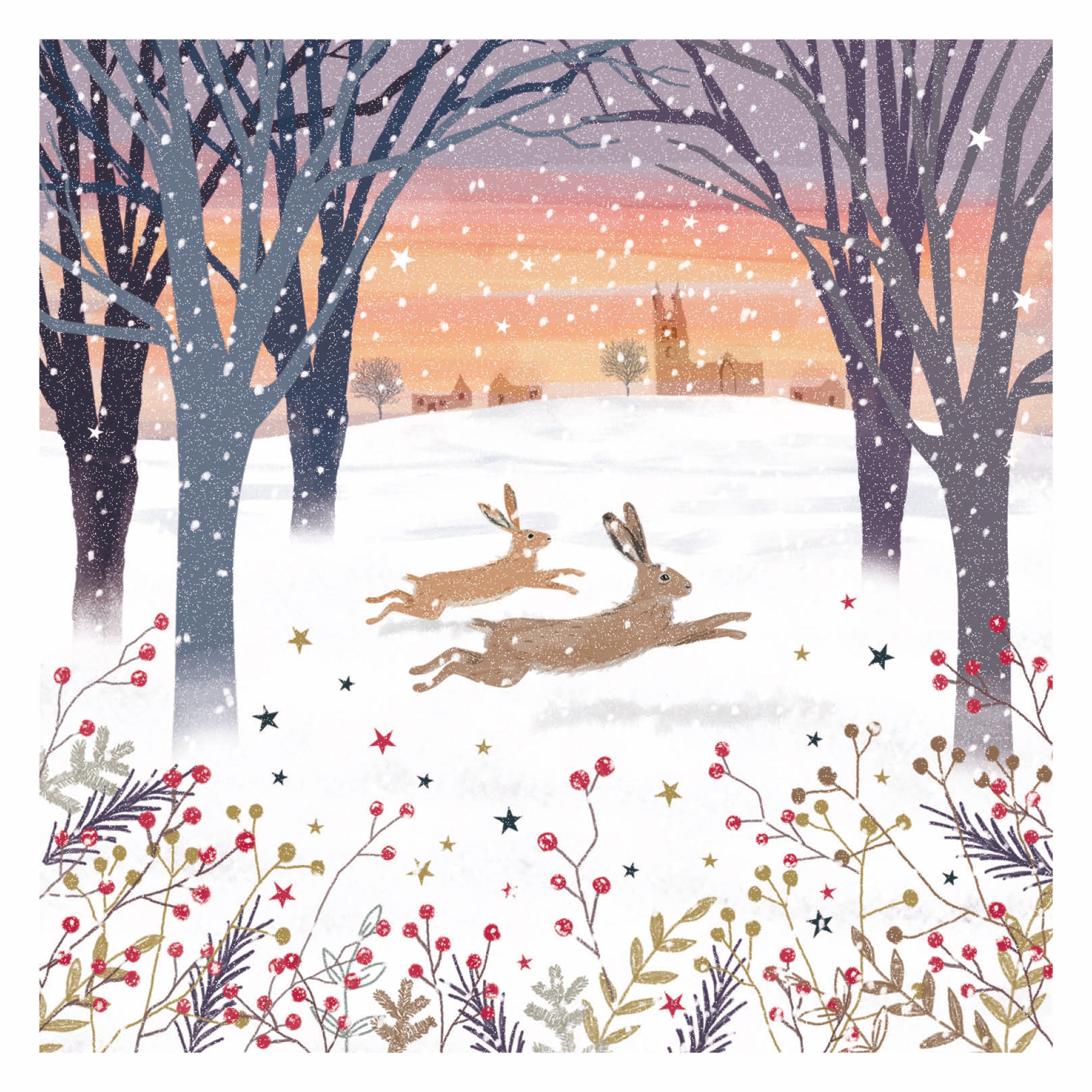 otter-house-christmas-weihnachtskarten-10er-hares-deers image 2