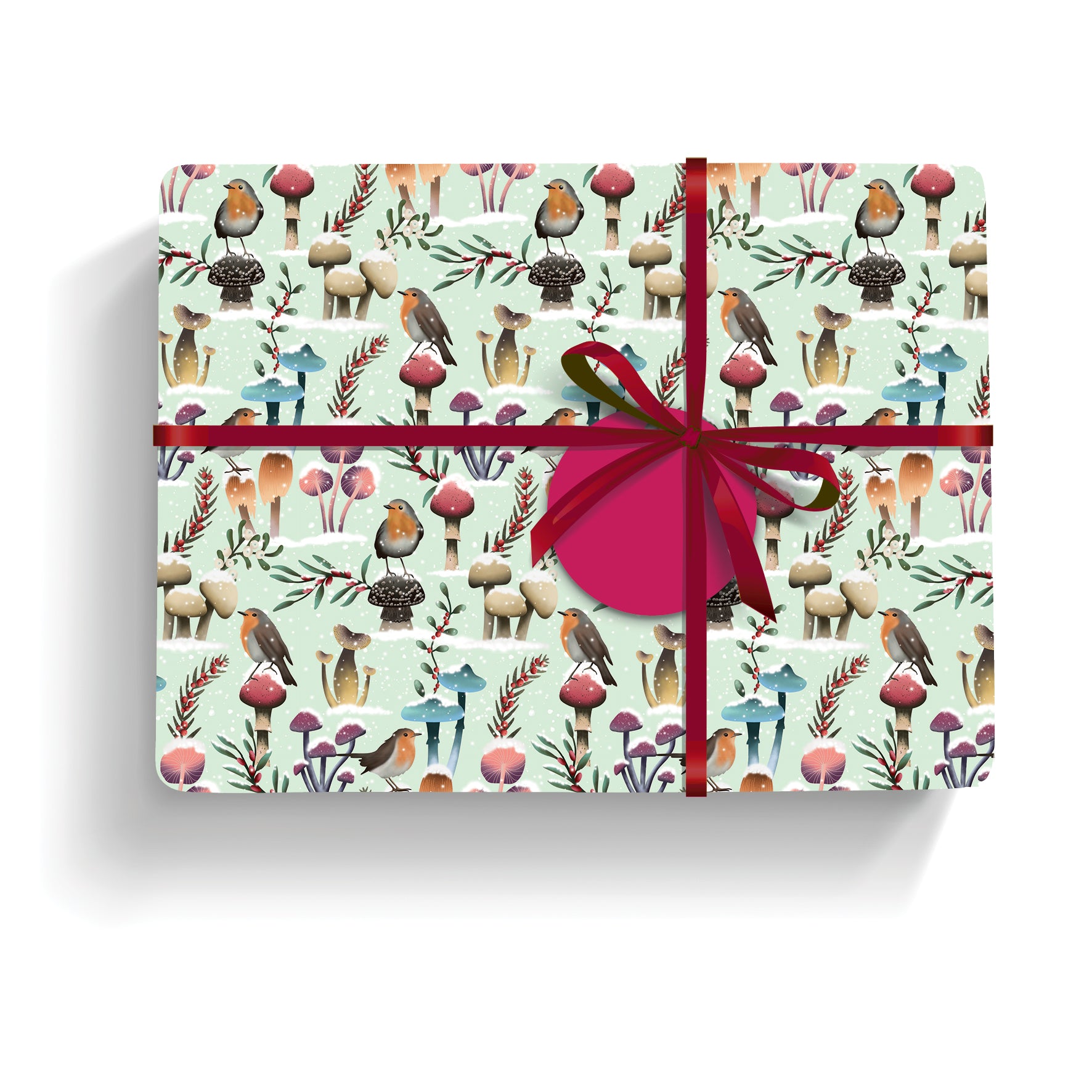otter-house-merry-mushrooms-geschenkpapier-weihnachten-5-bogen image 3