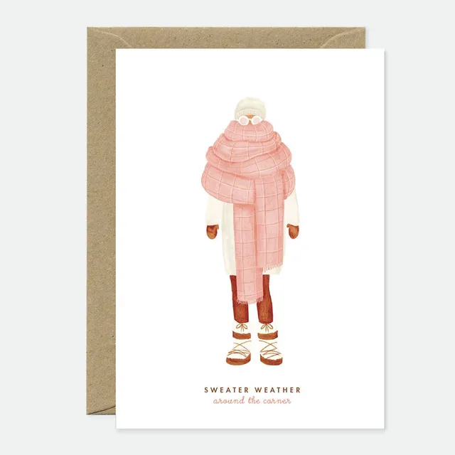 all-the-ways-to-say-sweater-weather-gru-karte-a6-winter image 1