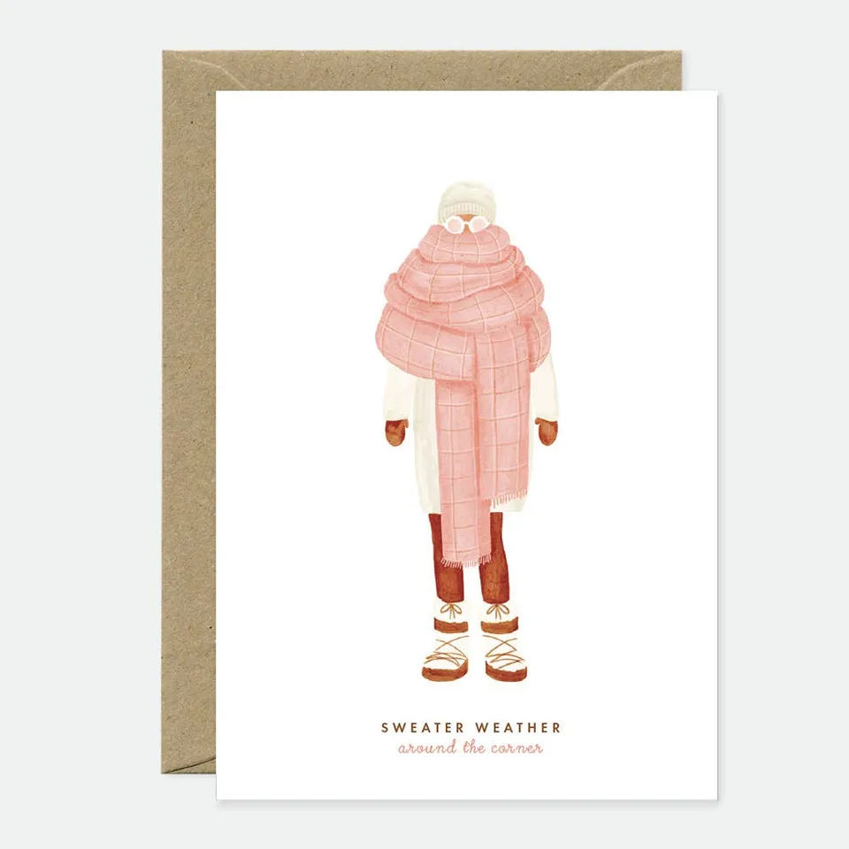 all-the-ways-to-say-sweater-weather-gru-karte-a6-winter image 1