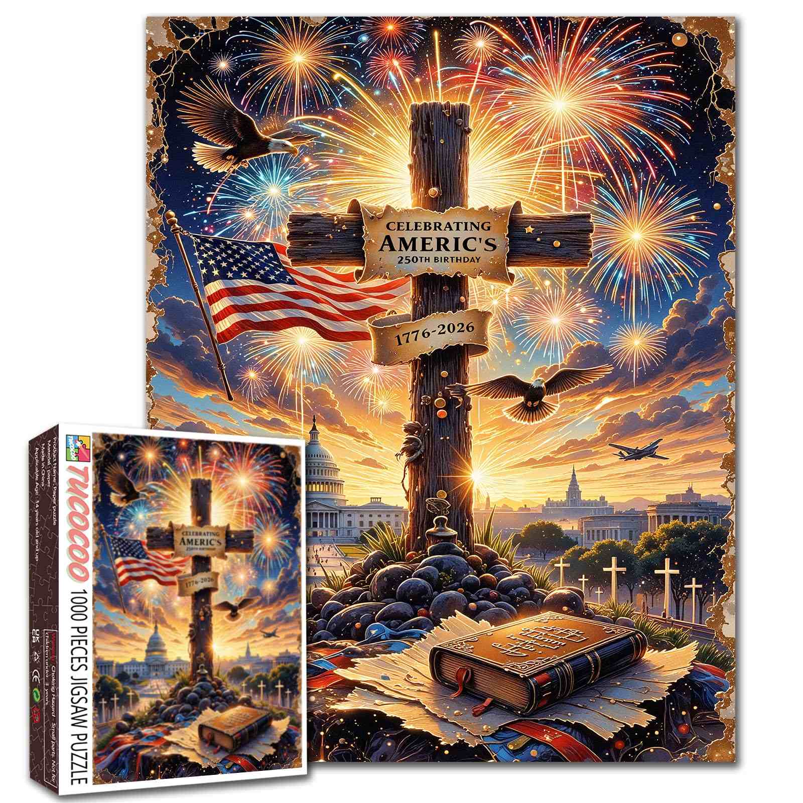 tucocoo-jigsaw-puzzles-patriotic-fireworks-puzzle-1000-teile-usa image 1