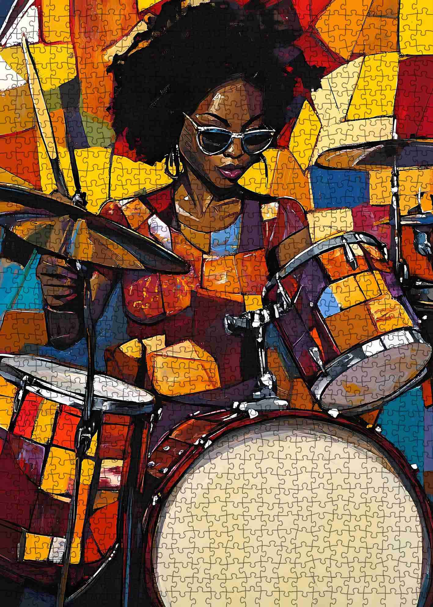 tucocoo-bold-drummer-vibes-puzzle-1000-teile-portrait image 2