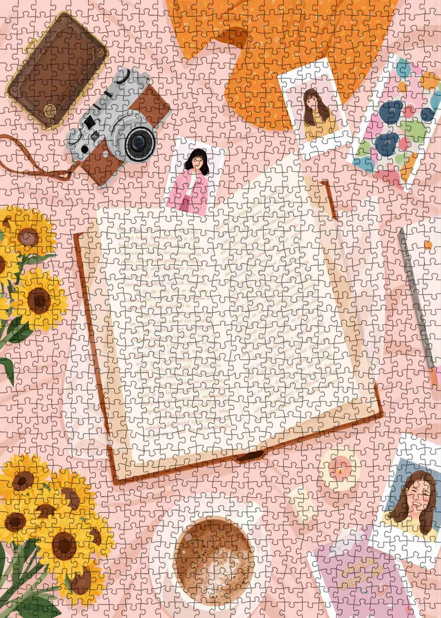 tucocoo-warm-afternoon-journal-puzzle-1000-teile-blumen image 2