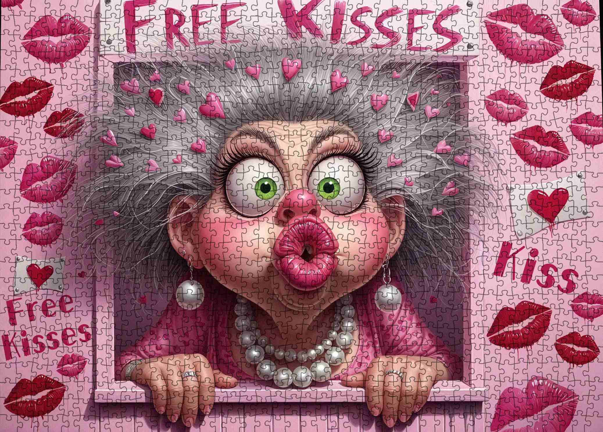 tucocoo-jigsaw-puzzles-playful-kiss-puzzle-1000-teile-oma image 2
