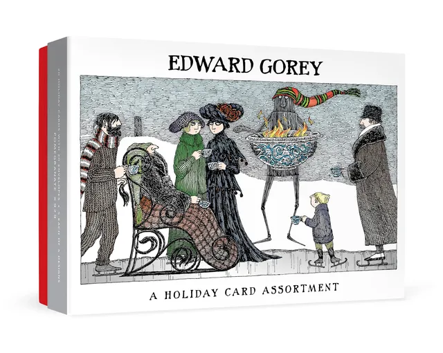 pomegranate-edward-gorey-weihnachtskarten-set-humor image 1
