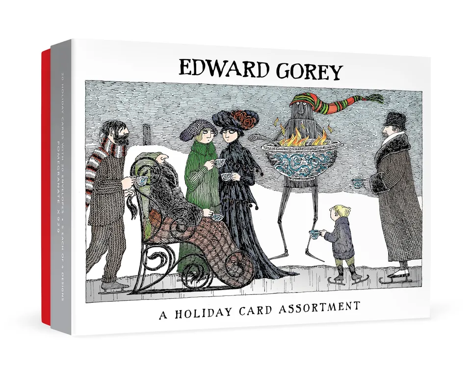 pomegranate-edward-gorey-weihnachtskarten-set-humor image 1