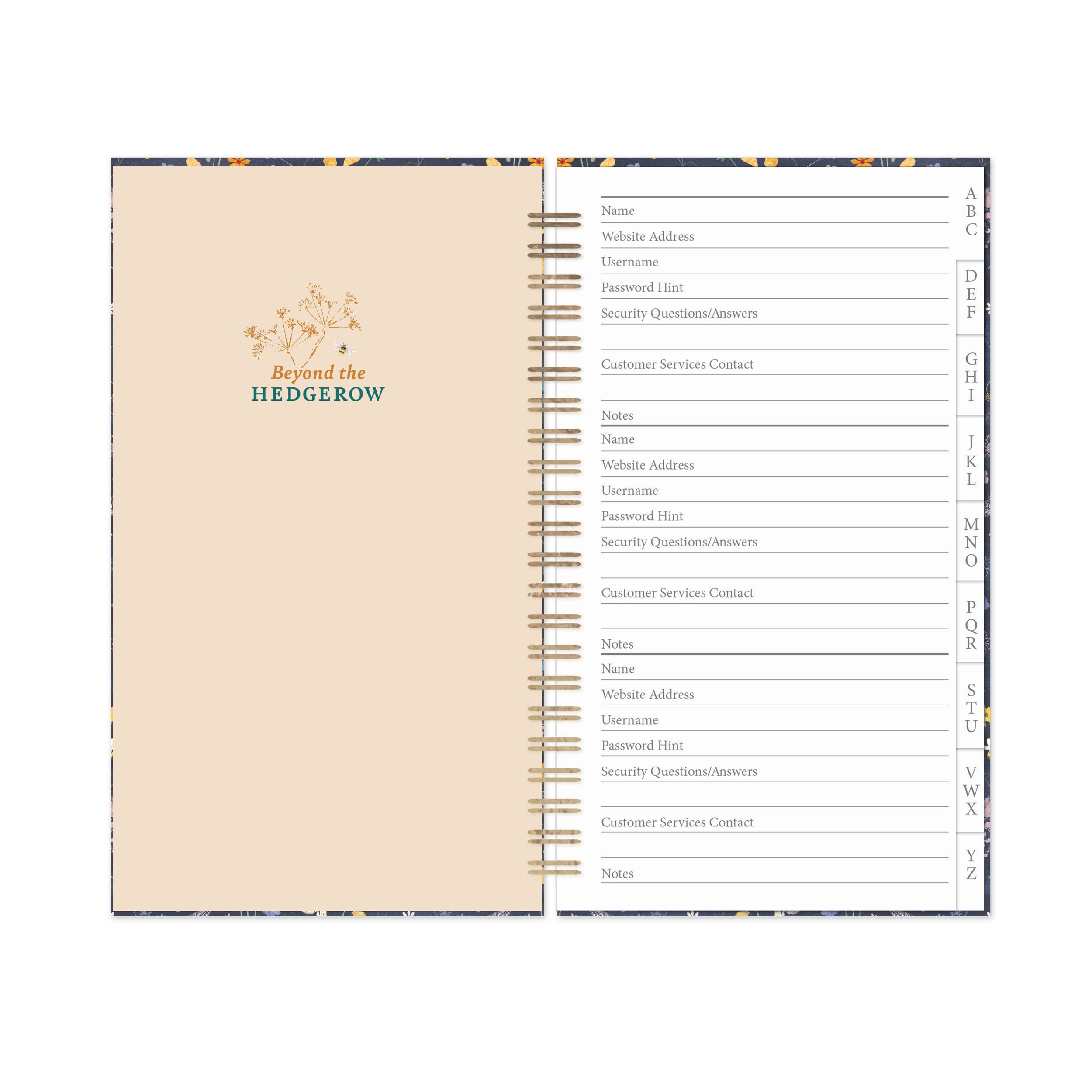 otter-house-rspb-garden-journal-bees-notizbuch-blumen image 3