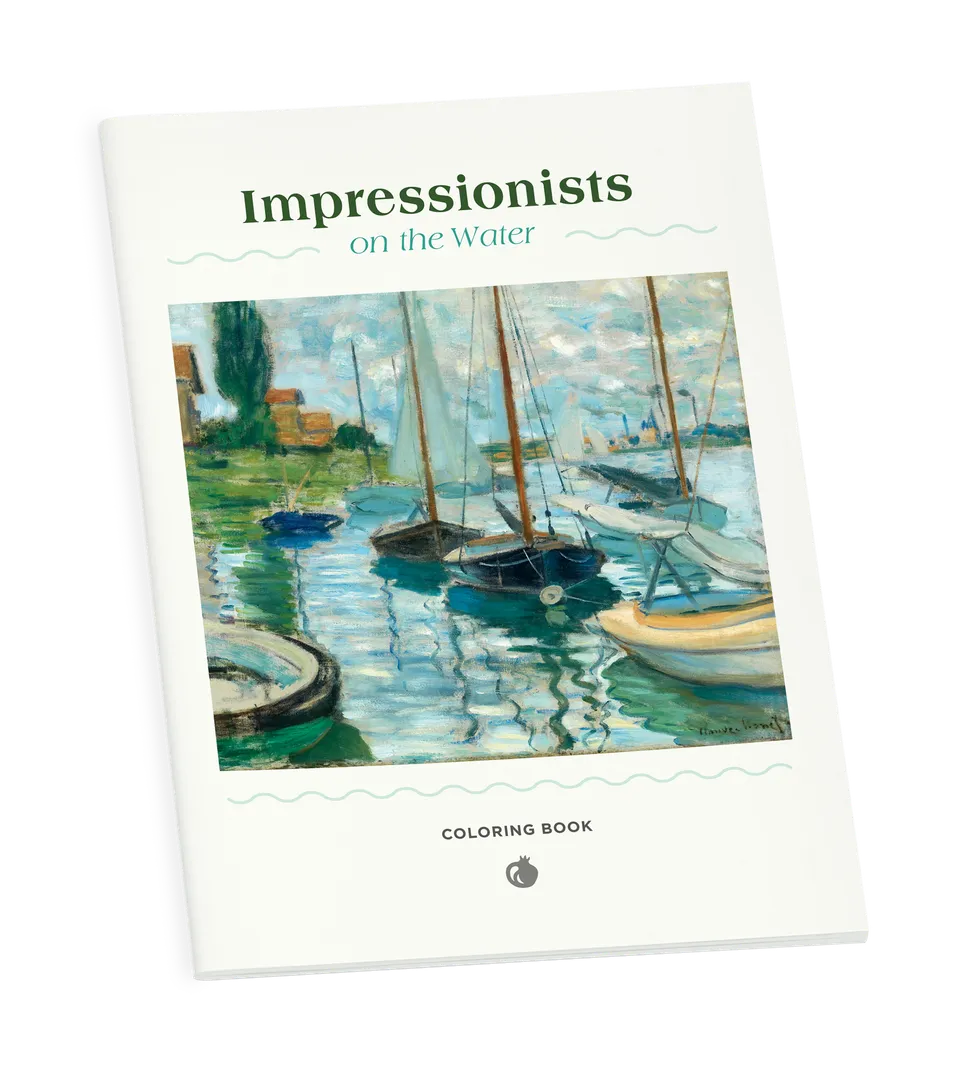 pomegranate-coloring-books-impressionists-on-the-water-malbuch image 1