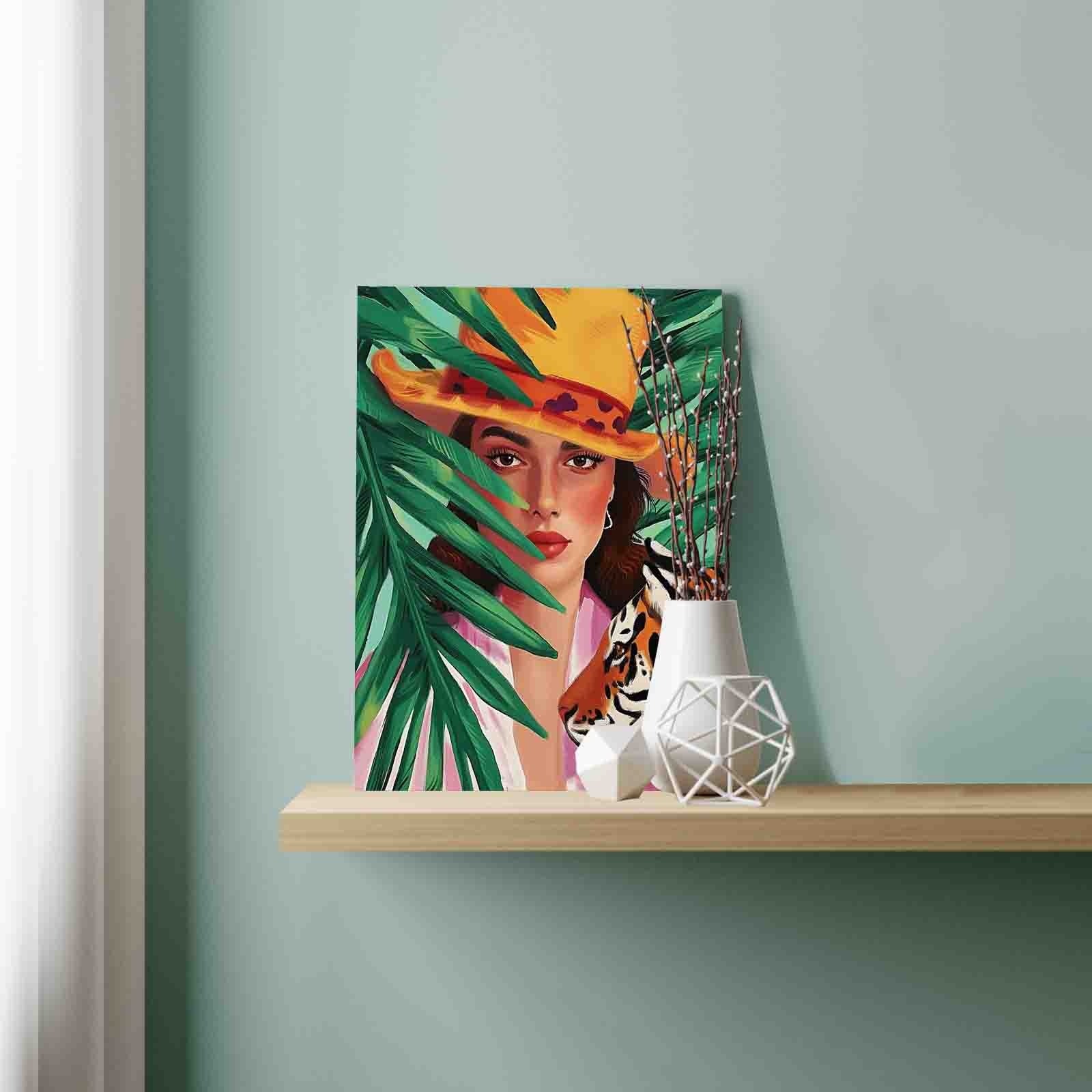 tucocoo-paint-by-numbers-jungle-muse-tiger-malset-40x50-frau image 3