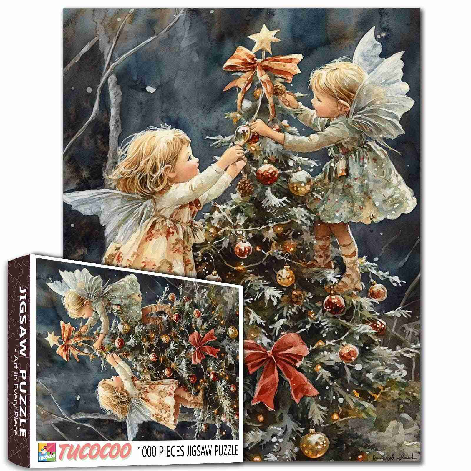 tucocoo-fairy-tree-trimming-puzzle-1000-teile-weihnachten image 1