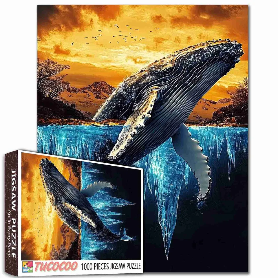 tucocoo-majestic-whale-sunrise-puzzle-1000-teile-wal image 1