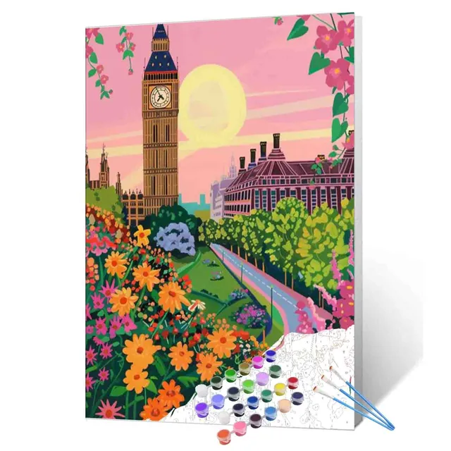 tucocoo-big-ben-garden-view-malen-nach-zahlen-40x50-ohne-rahmen image 1