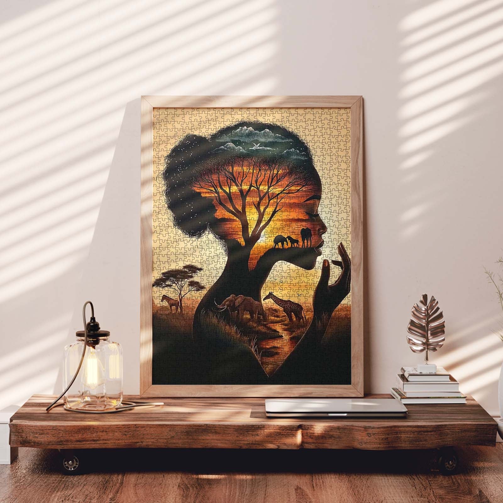 tucocoo-african-silhouette-puzzle-1000-teile-sonnenuntergang image 3