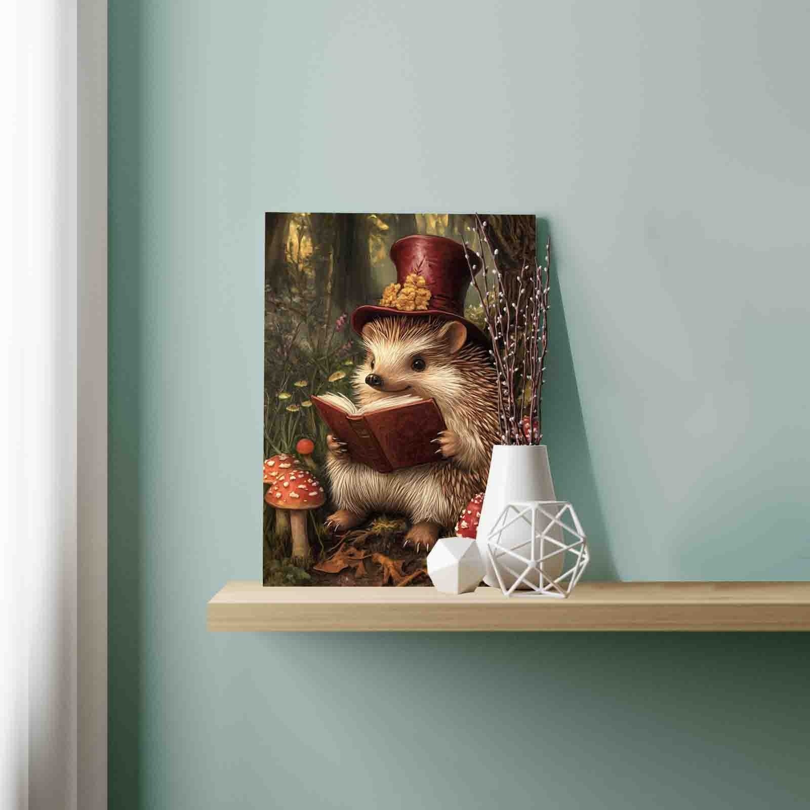 tucocoo-reading-hedgehog-malen-nach-zahlen-igel-40x50 image 3