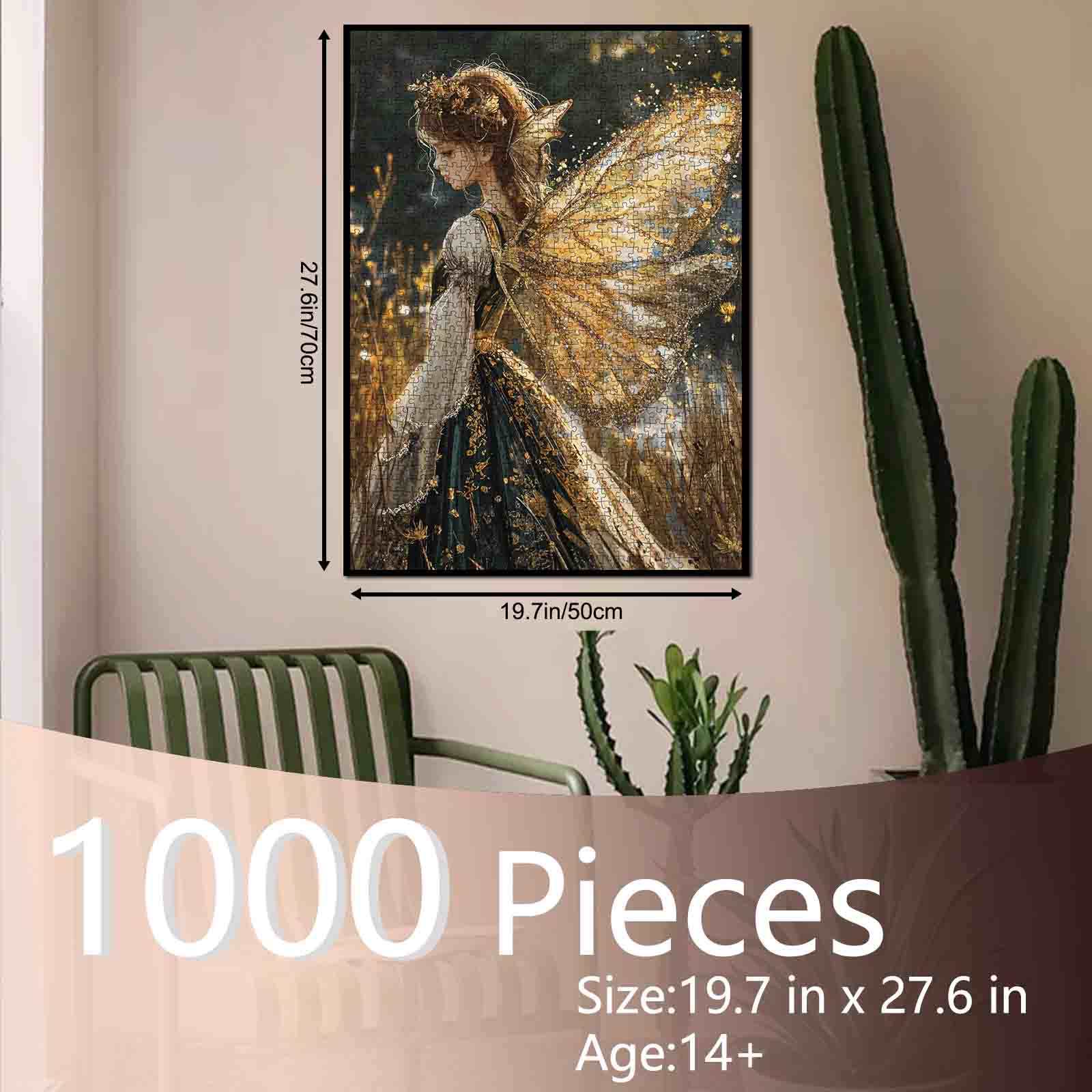 tucocoo-jigsaw-golden-wings-fairy-puzzle-1000-teile-engel image 5