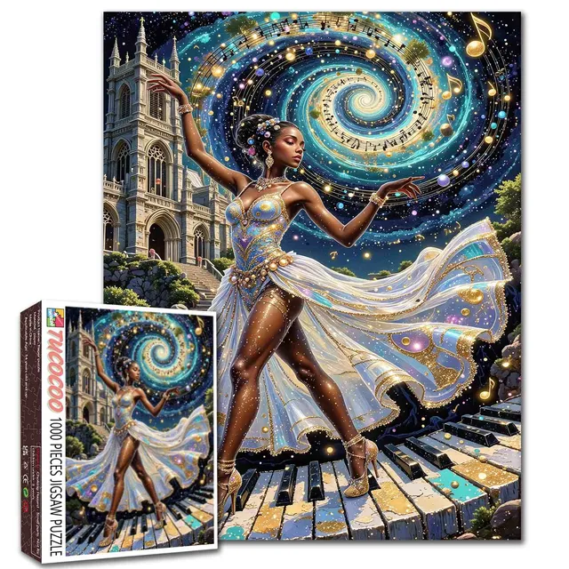 tucocoo-cosmic-ballet-dancer-puzzle-1000-teile-sterne image 1