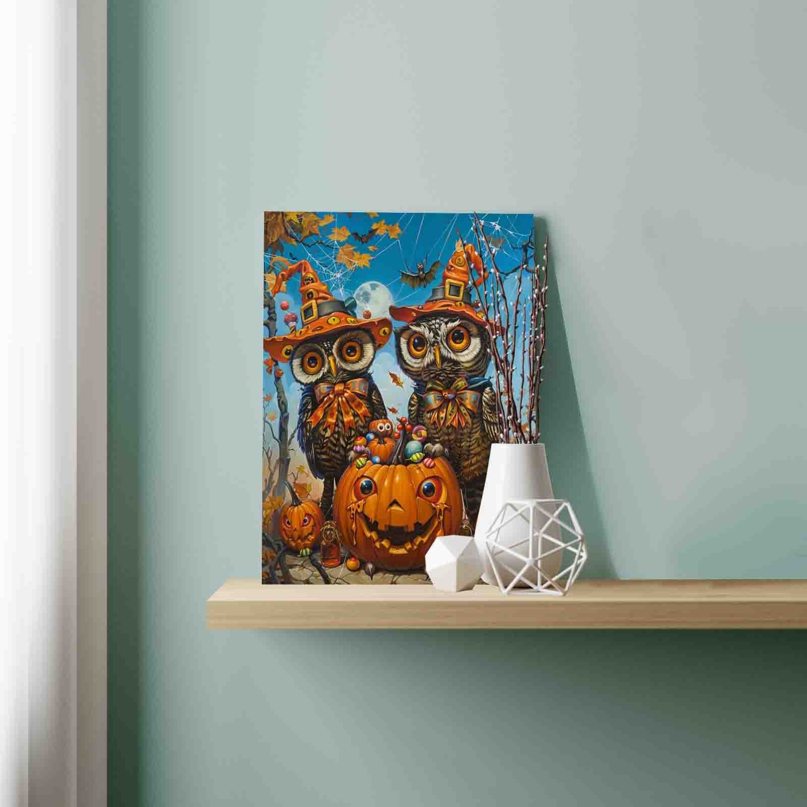 tucocoo-paint-by-numbers-owls-halloween-candy-pumpkins-40x50cm image 3