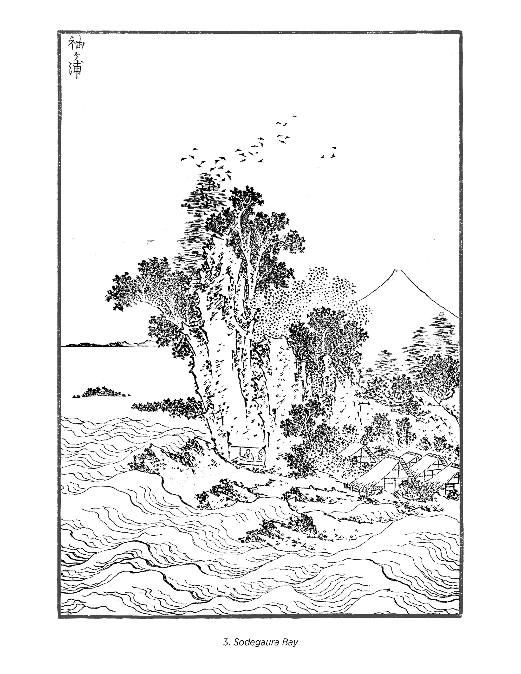 pomegranate-hokusai-views-of-mt-fuji-malbuch-landschaften image 6